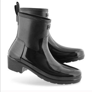 Hunter Refined Slim Fit Low Heel Ankle Boots